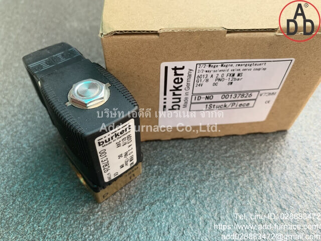 Burkert Gas Solenoid Valve 1to4inch (3) 